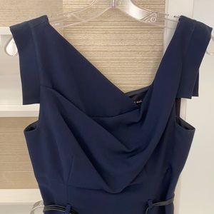 Jackie O dress navy blue